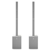 2x LD Systems MAUI 44 G2 W Active Column Loudspeaker White inc Bags
